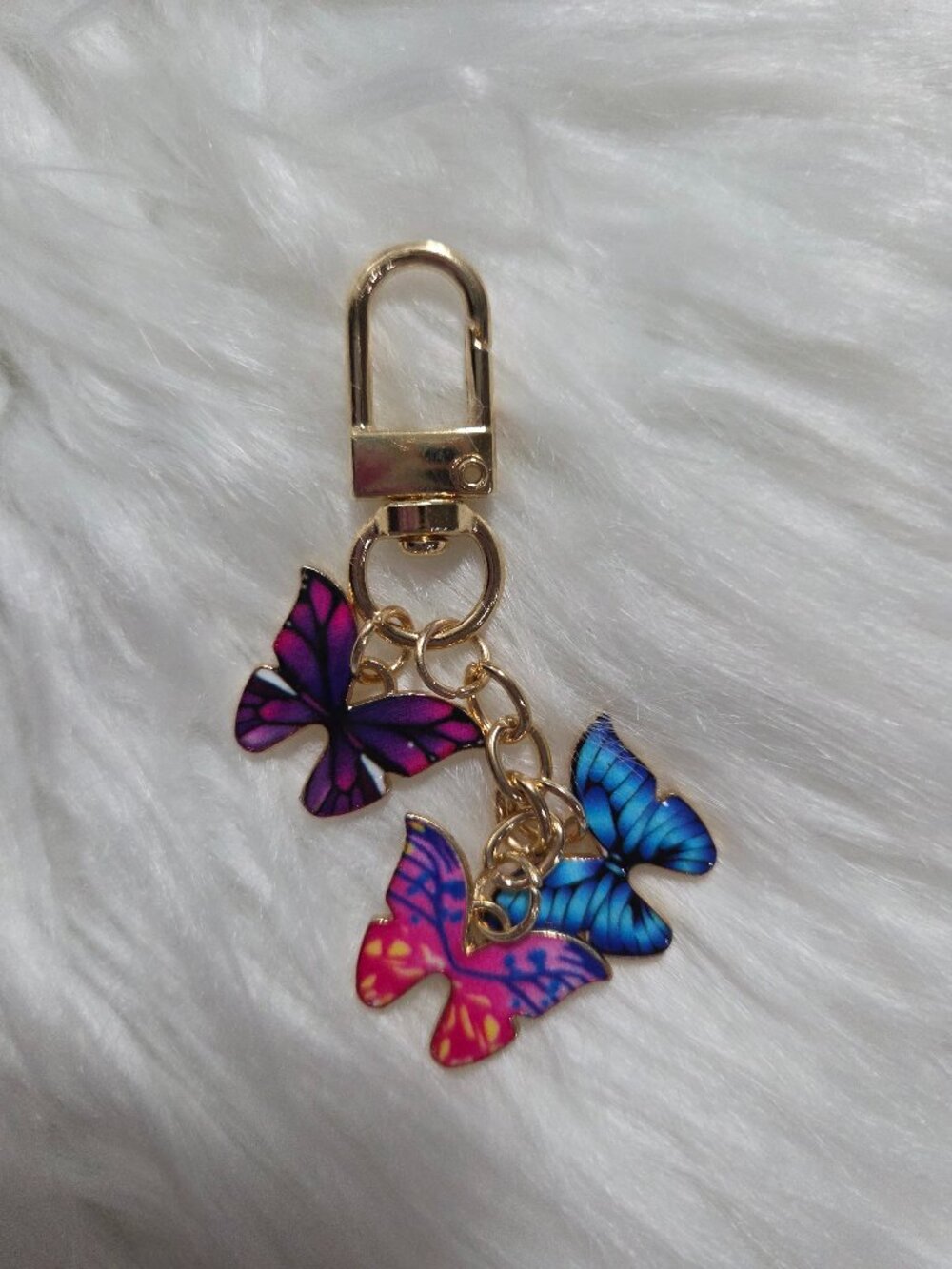 Small Butterfly Charm Keychain